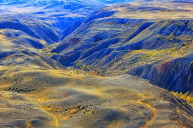 çok renkli dağlar, jeolojik yapı arka plan, minerallerin çok renkli yatakları, manzara