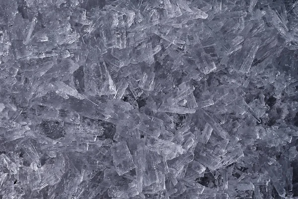 Koude Achtergrond Ijs Gebroken Kristal Vorst Winter Sneeuw Abstract — Stockfoto