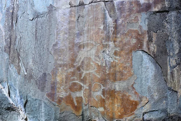 Petroglifi Arte Preistorica Pietra Età Della Pietra Altai Russia Montagna — Foto Stock