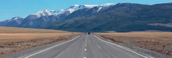 Altai Montanha Paisagem Panorama Outono Paisagem Fundo Queda Natureza Vista — Fotografia de Stock