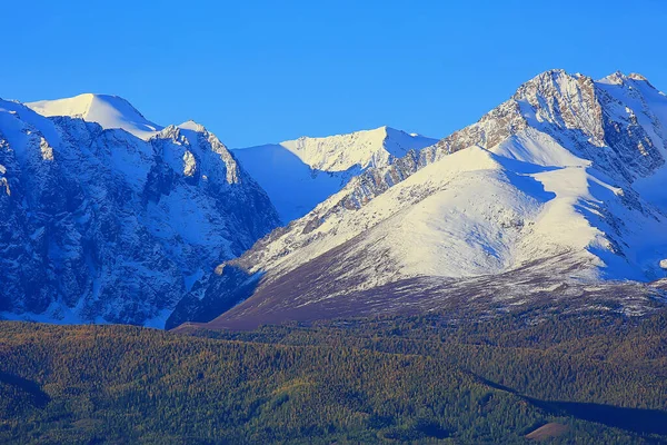 Altai Montanha Paisagem Panorama Outono Paisagem Fundo Queda Natureza Vista — Fotografia de Stock