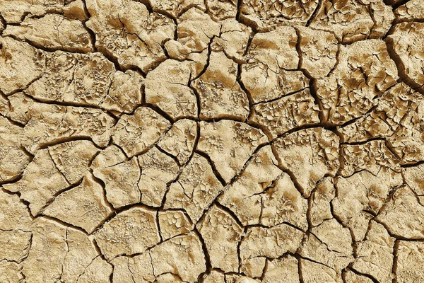 Texture Deserto Siccità Fondo Astratto Terra Incrinato Riscaldamento Globale — Foto Stock