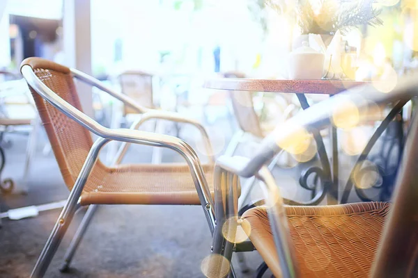 Taza Servir Café Café Desayuno Aire Libre — Foto de Stock