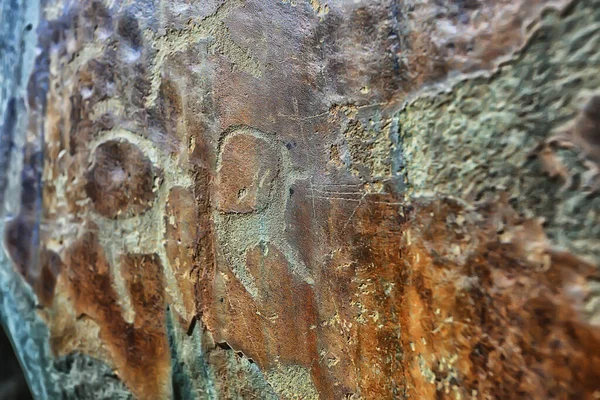 Petroglifos Arte Prehistórico Sobre Piedra Edad Piedra Montaña Altai Russia —  Fotos de Stock