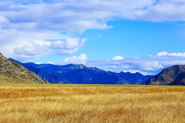 Altai Górski Krajobraz Góry Tło Widok Panorama — Zdjęcie stockowe