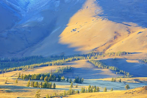 Altai Montanha Paisagem Panorama Outono Paisagem Fundo Queda Natureza Vista — Fotografia de Stock