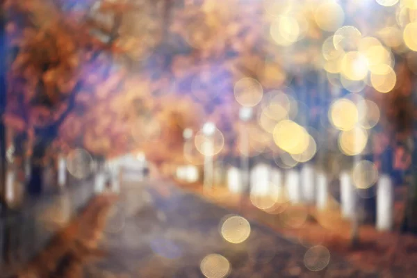 Abstract Blurred Autumn Background Park City Fall Nature October — Stock Photo, Image