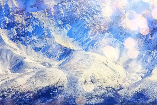 Горы Снежные Вершины Фон Пейзаж Вид Зимние Пики Природы — стоковое фото