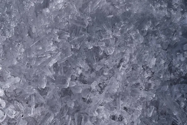 Κρύο Πάγο Φόντο Σπασμένο Κρύσταλλος Παγετός Χειμώνα Χιόνι Αφηρημένη — Φωτογραφία Αρχείου
