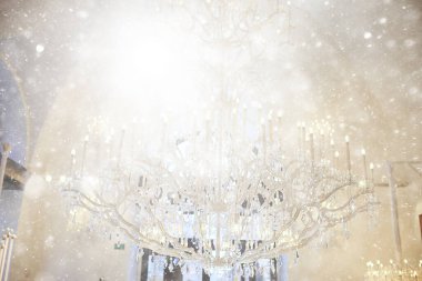 kristal avize ögesi şamdan lamba lambası lüks arka plan