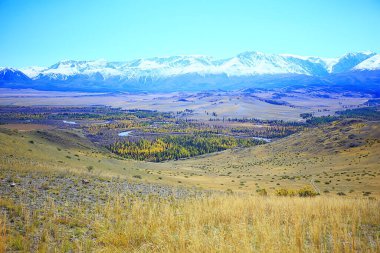 Altai dağları arka plan manzarası manzarası