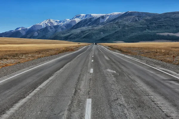 Altai Hegyi Táj Hegyek Háttér Kilátás Panoráma — Stock Fotó