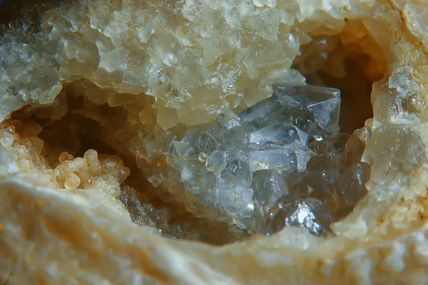 Cristaux Quartz Dans Nature Pierre Gemme Druse — Photo