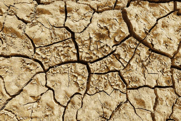 Texture Deserto Siccità Fondo Astratto Terra Incrinato Riscaldamento Globale — Foto Stock