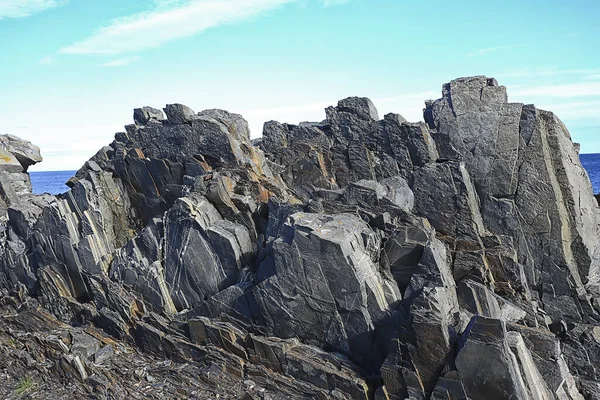 Halvö Mitt Fiske Landskap Kola Berg Och Kullar Stenar Utsikt — Stockfoto