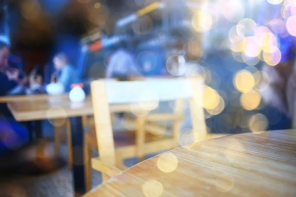 Tischdekoration Restaurant Abendessen Abstrakte Ansicht Innenraum Hotel — Stockfoto