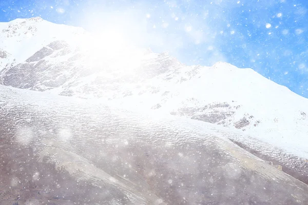 山雪峰背景景観冬の自然峰 — ストック写真