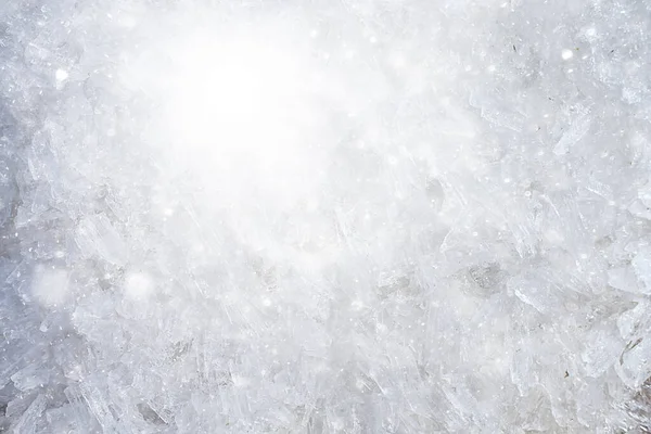 Zimno Tło Lód Łamane Kryształ Mróz Zima Śnieg Abstrakcyjny — Zdjęcie stockowe
