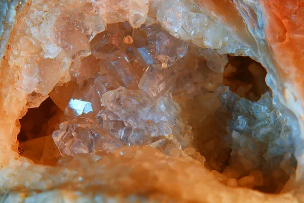 Cristaux Quartz Dans Nature Pierre Gemme Druse — Photo