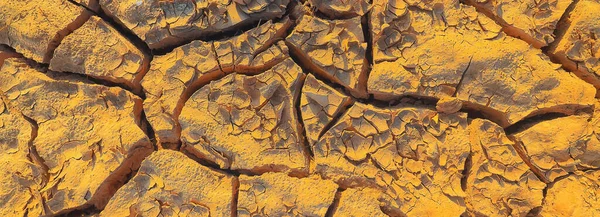 Texture Deserto Siccità Fondo Astratto Terra Incrinato Riscaldamento Globale — Foto Stock