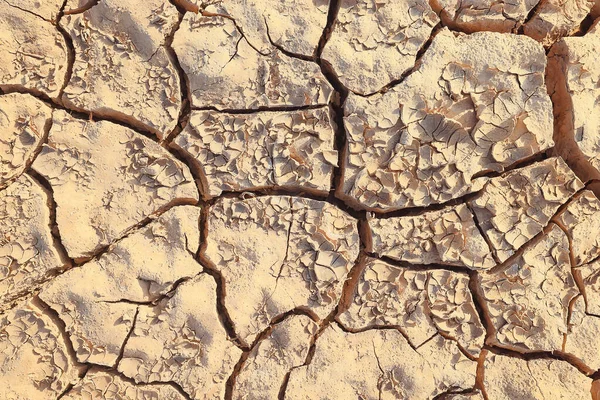 Textur Wüste Dürre Hintergrund Abstrakt Erde Rissig Erwärmung Global — Stockfoto