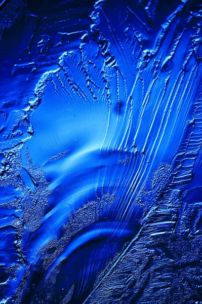 Soğuk Zemin Buzu Kırıldı Kristal Don Kış Karı Soyut — Stok fotoğraf