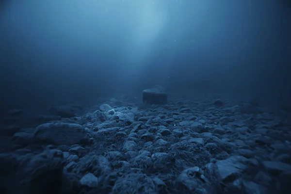 Abstrakter Unterwasserhintergrund See Sauberes Süßwasser — Stockfoto