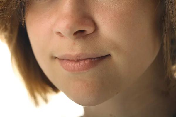 Teil des schönen Mädchengesichts — Stockfoto