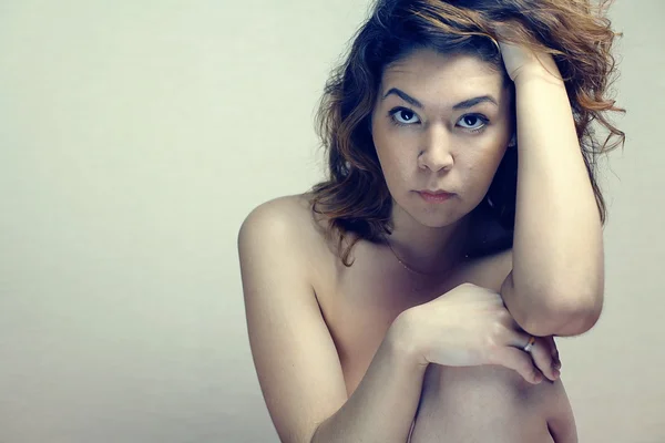 Oriental girl nude — Stock Photo, Image