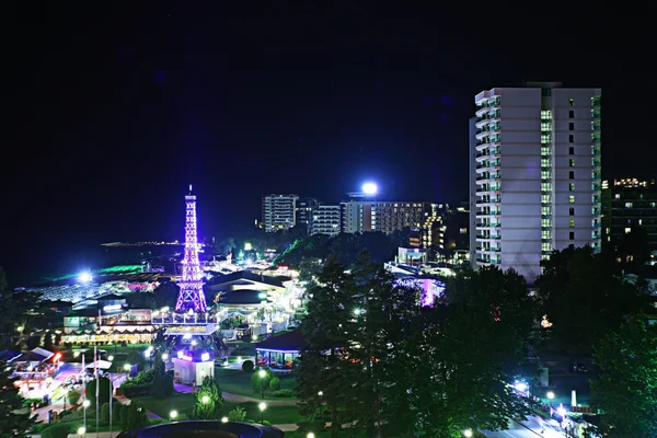 Night view of the Golden Sands resort — Stock Photo, Image