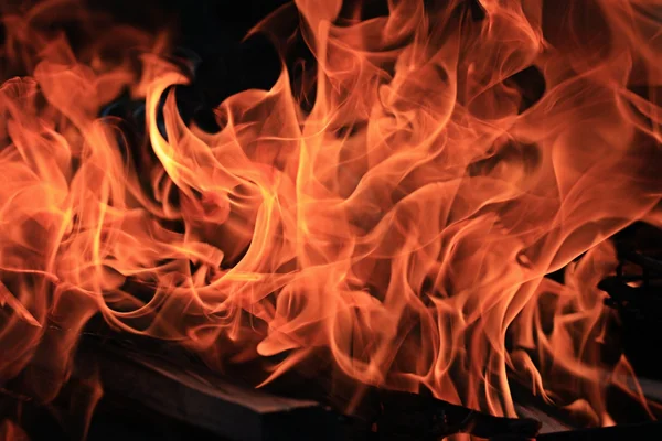 Orange fire — Stock Photo, Image