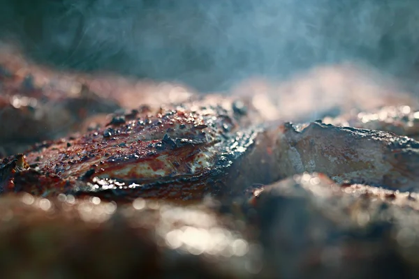 Grilled meat skewers — Stock Photo, Image