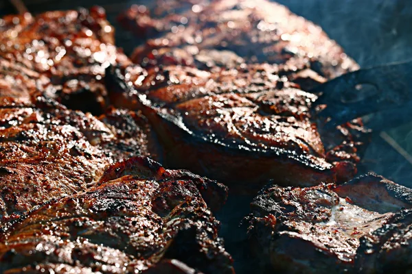 Grilled meat skewers — Stock Photo, Image