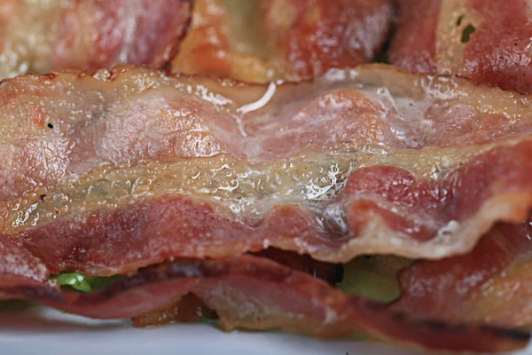 Bacon frito — Fotografia de Stock