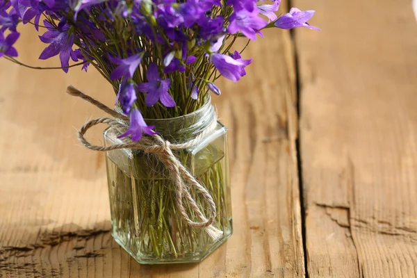 Purple bell flowers  bouquet — Stock Photo, Image