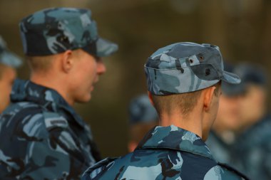 Kostümlü prova askeri geçit