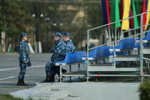 Generalprobe für Militärparade — Stockfoto