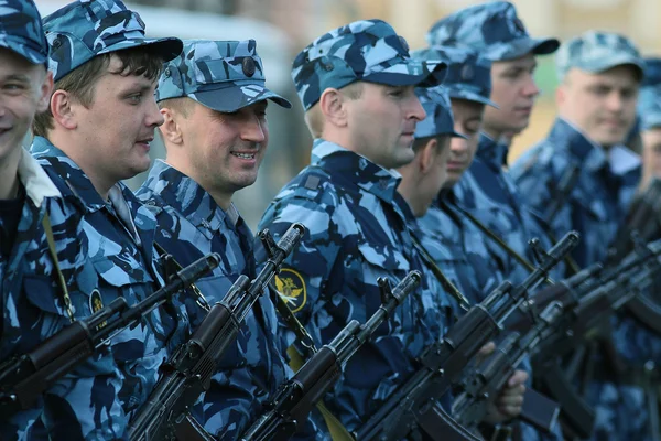 Generalprobe für Militärparade — Stockfoto