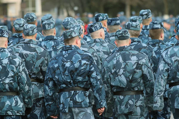 Ensaio de vestido de Parada Militar — Fotografia de Stock