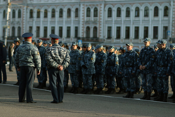 Dress rehearsal of Military Parade