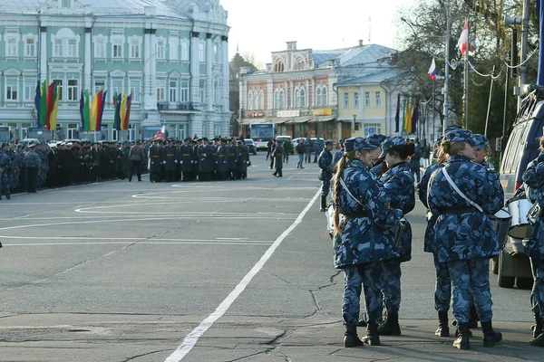 Generalprobe für Militärparade — Stockfoto