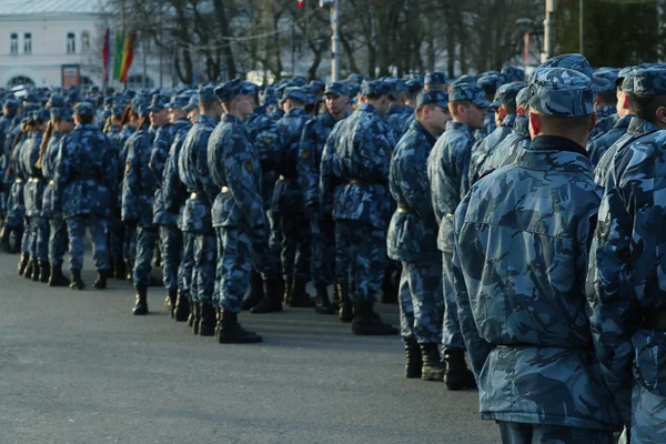 Generalprobe für Militärparade — Stockfoto