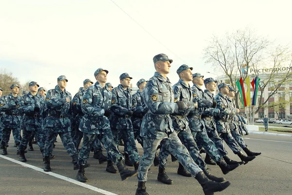 Ensaio de vestido de Parada Militar — Fotografia de Stock