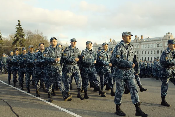 Generalprobe für Militärparade — Stockfoto