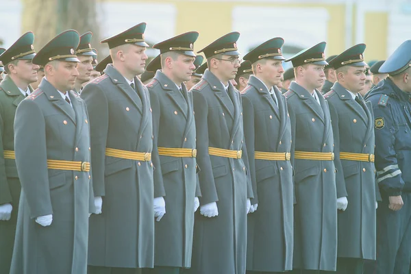 Generalrepetitionen av militärparad — Stockfoto