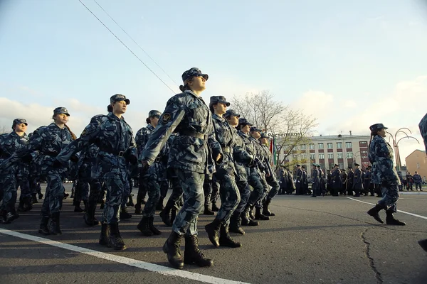 Generalrepetitionen av militärparad — Stockfoto