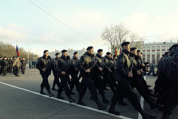 Generalprobe für Militärparade — Stockfoto