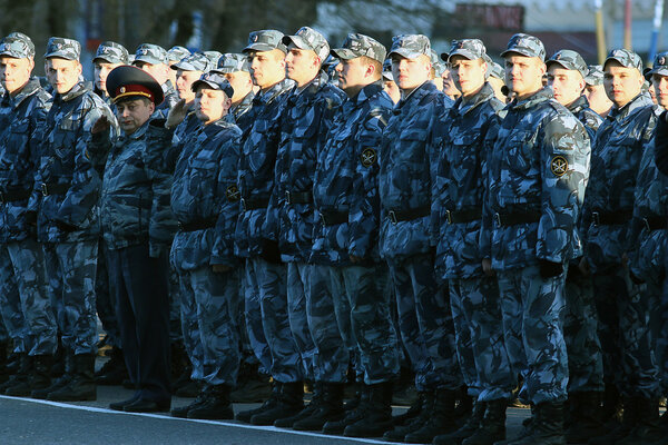 Dress rehearsal of Military Parade