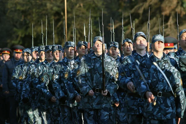 Generalprobe für Militärparade — Stockfoto