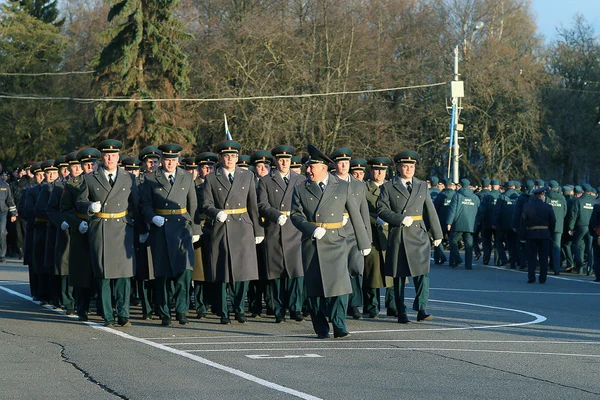 Latihan pakaian dari Parade Militer — Stok Foto